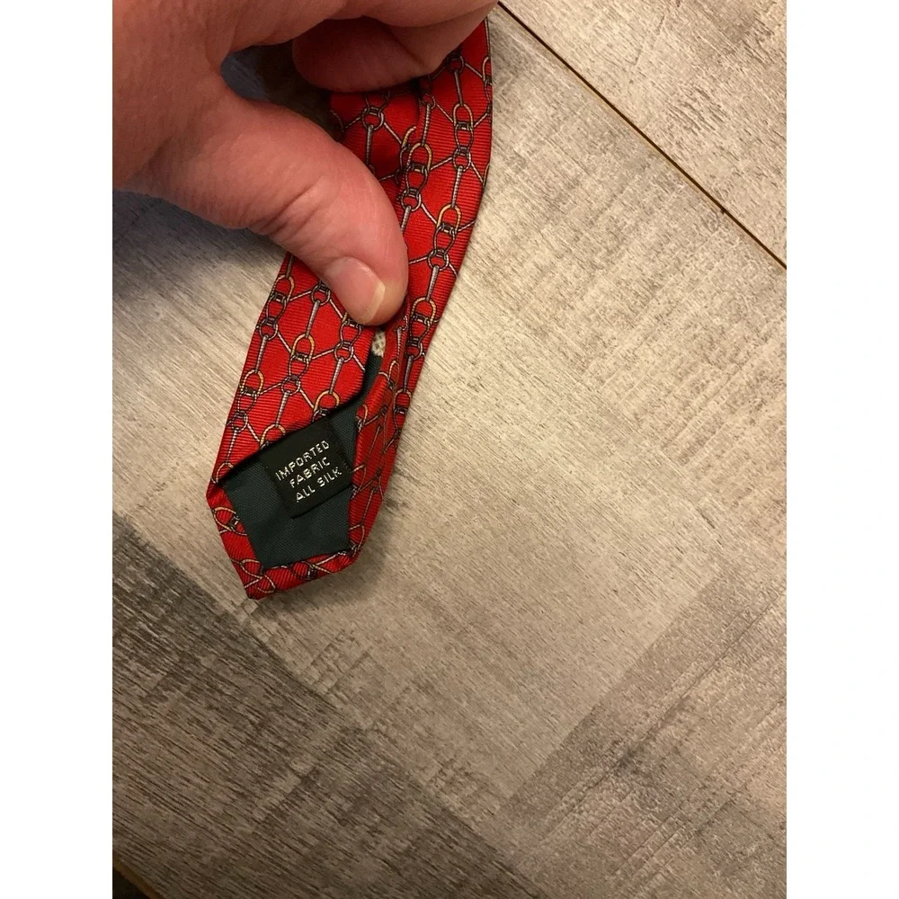 Bert Pulitzer Snaffle Bit Design Neck‎ Tie  Classic Preppy